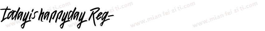 todayishappyday Reg字体转换